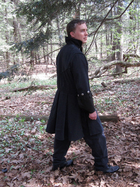 Leather pirate coat sales