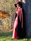 burgundy cloak