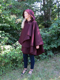 burgundy cape