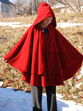 Red Double Cape